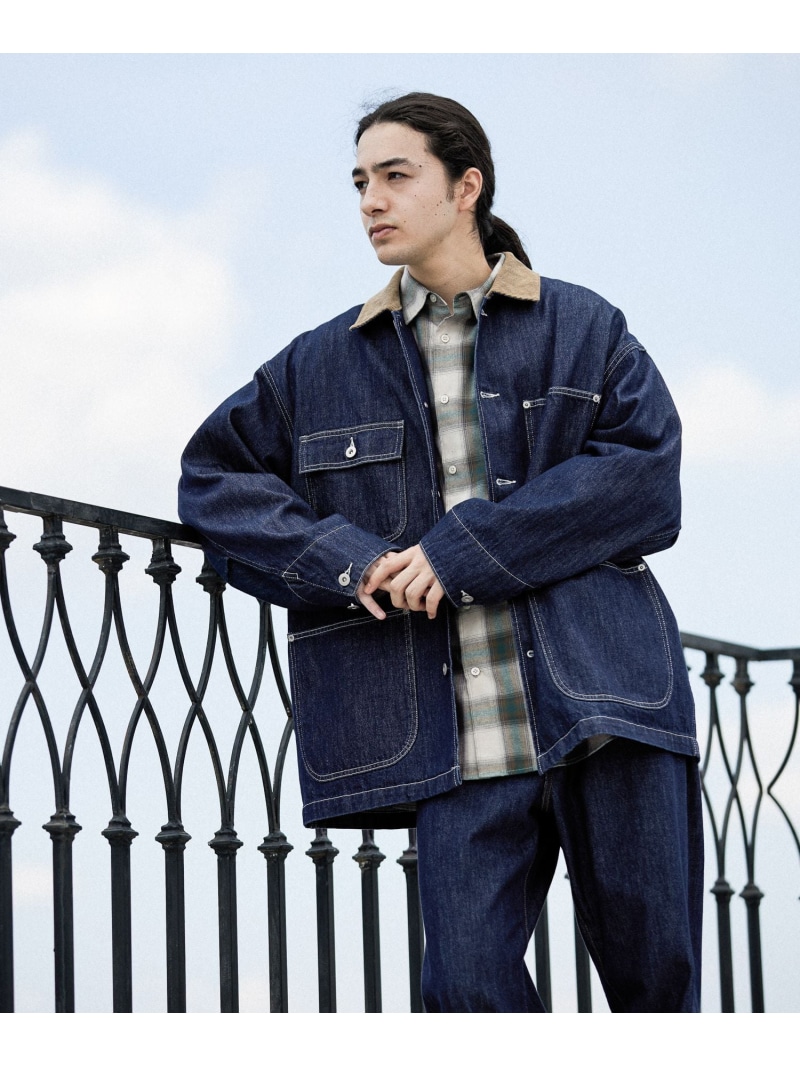 niko and ... カバーオール L ネイビー　セットアップ　デニム 楽天市場】【SALE／30%OFF】(M)デニムカバーオールJKT niko and