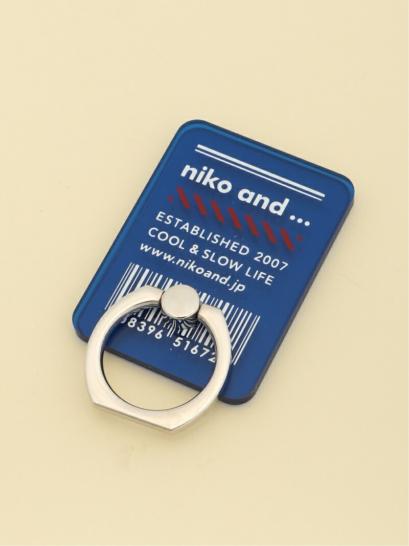 楽天市場 Rakuten Fashion オリジナルニコロゴカラークリアスマホリング Niko And ニコアンド ファッショングッズ 携帯ケース アクセサリー オレンジ ブラック ブルー ホワイト Niko And ニコアンド