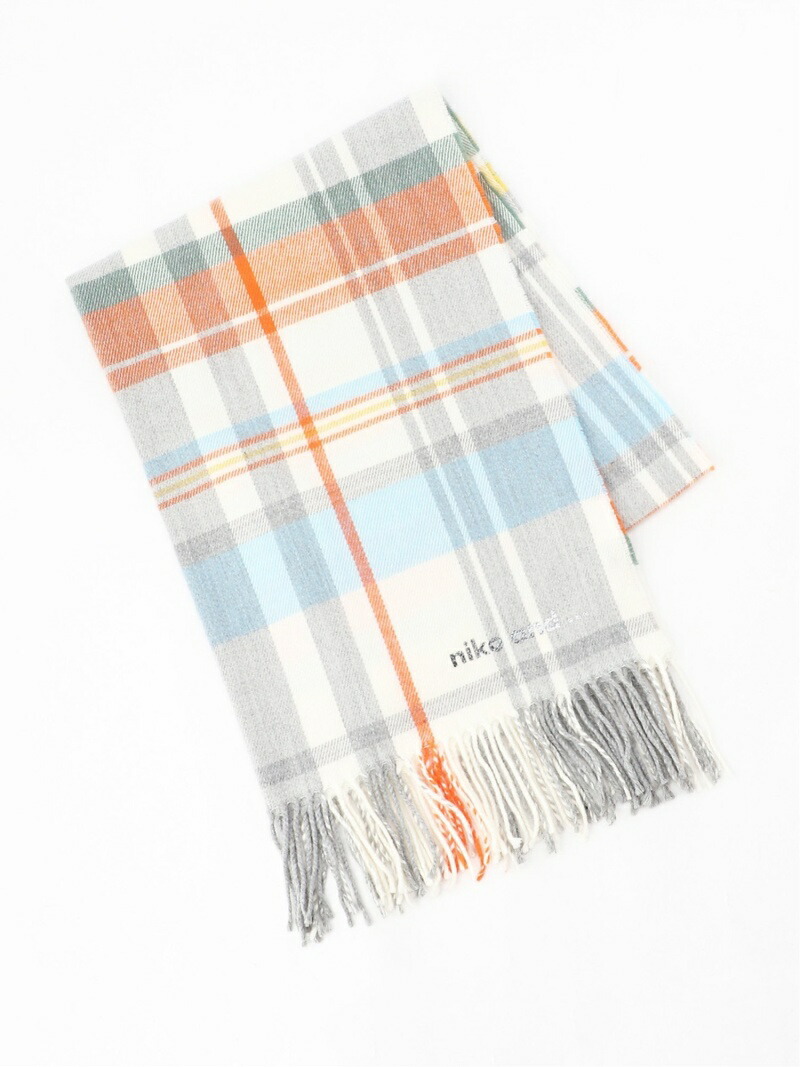楽天市場 Rakuten Fashion Sale 50 Off W Orチェックストール Niko And ニコアンド ファッショングッズ ストール ホワイト オレンジ ブラウン グリーン ブルー ネイビー ピンク ブラック Rba E Niko And ニコアンド