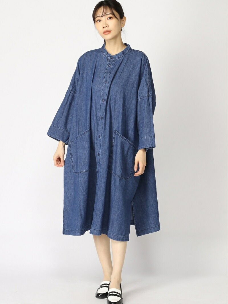 楽天市場 Sale Off W デニムbigworkワンピ Niko And ニコアンド ワンピース シャツワンピース ネイビー Rba E 送料無料 Rakuten Fashion Niko And ニコアンド