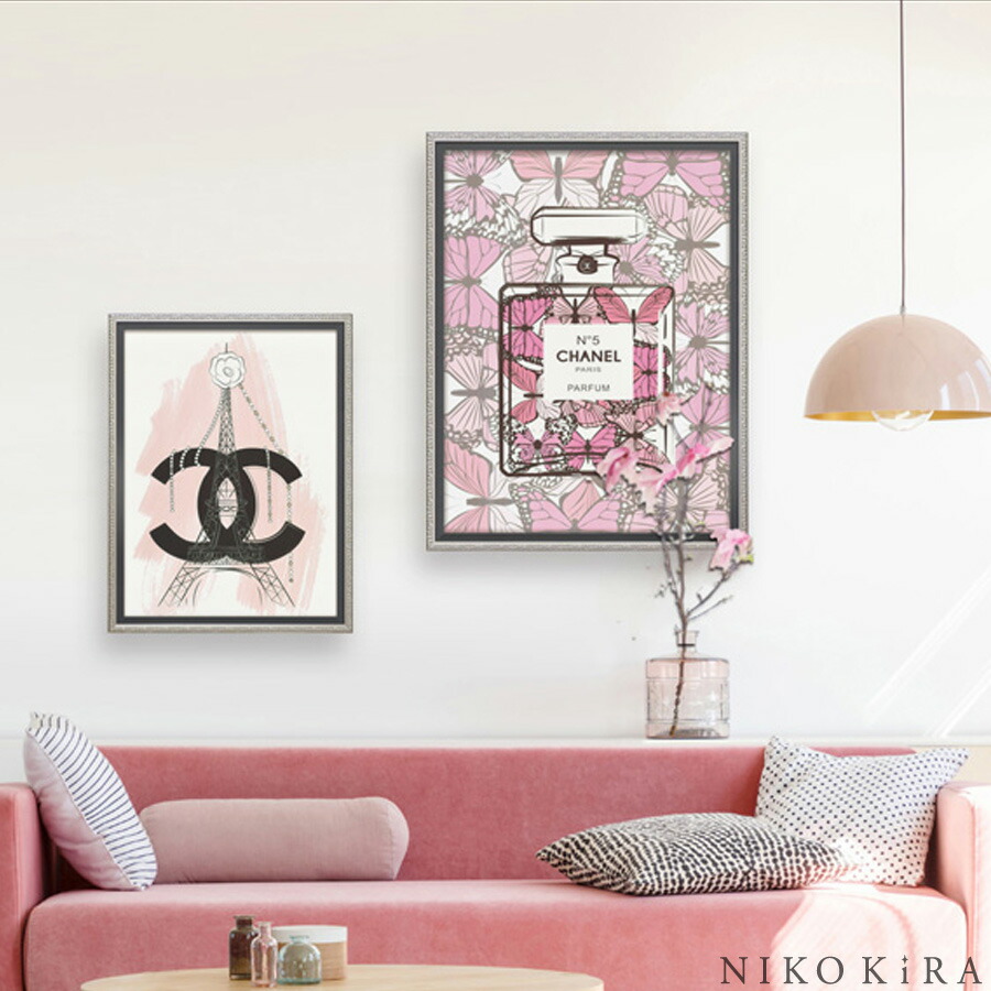 アート パネル シャネル Chanel アート Chanel モダン ポスター ブランド アートパネル ブランド アート フレーム パネル 北欧 ポスター インテリア オマージュ キャンバス 花 モノトーン モダン ブランド 玄関 フレーム付き フレーム 高級 アートボックス フランス パリ