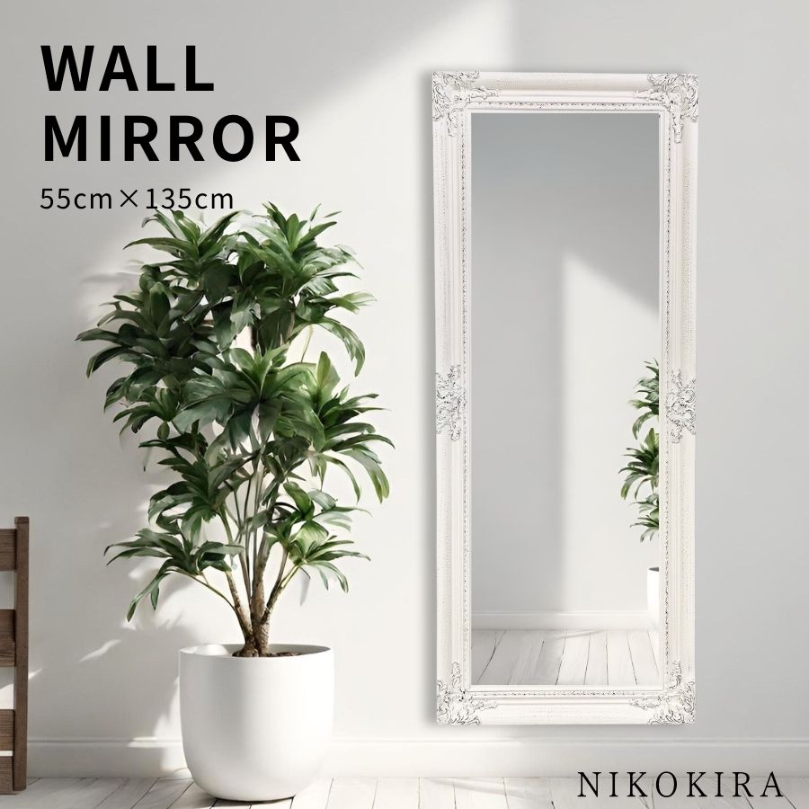 輸入家具　鏡・起き台 楽天市場】VIOLETTA ヴィオレッタ 置きミラー スタンド 鏡 姿見 白家具