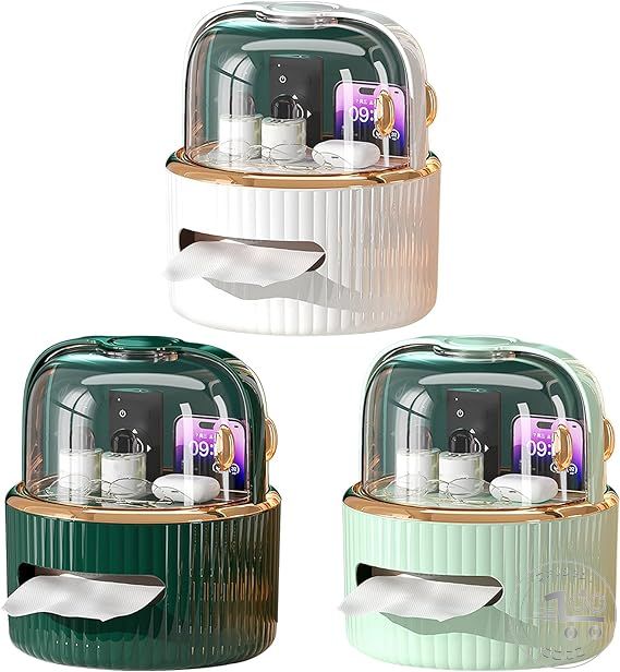 新生活 多機能ティッシュボック ティッシュカバー ティッシュボックス 収納 グレー ブラック ケース おしゃれ トイレ キッチン 洗面所 ティッシュホルダー キッチン収納