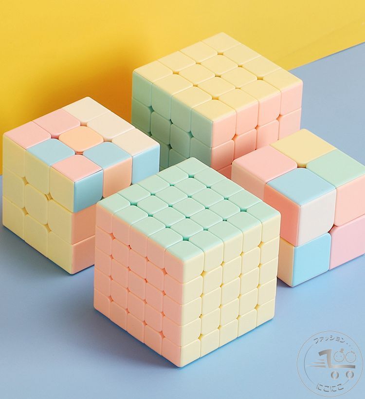 新生活 ルービックブロック ジーニアスキューブ 立体パズル 4×4 5×5 Genius CUBE スピード スマート ブロック 頭の体操 立方体 四角形 知育玩具 手の運動 リハビリ