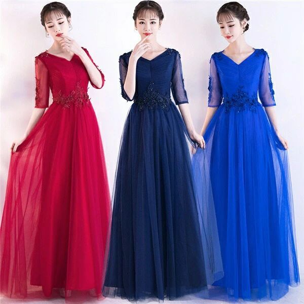 パーティードレス カラードレス 大きめ【XS/S/M/L/2L/3L/4L/5L】da705l6l6l6/代引き不可 発表会 大きいサイズ パーティードレス 結婚式 ロングドレス 体型カバー フォーマル ロング丈 ドレス 20代 お呼ばれドレス 袖あり ゆったり 母親 ドレス 黒 編み上げ Aライン 演奏会 7,720円