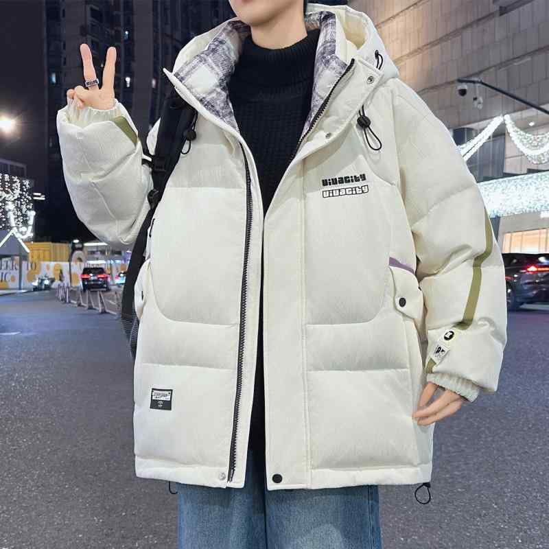 ストリート オシャレ コート ファッション 男性用 綿入り アウトドア ジャケット ジャケット かっこいい 服 メンズ 大人 シンプル 冬コーデ フード 暖かい 防寒綿入り