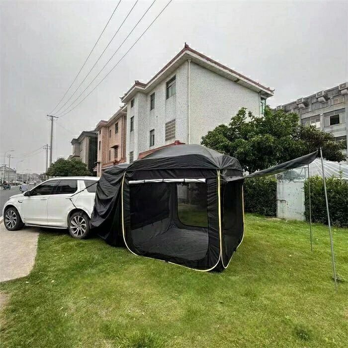 アウトドア ドア 車のトランクテント 防蚊 防水 簡単設営 連結 テント 超大型 テント ルーフテント 車中泊テント 車 オートキャンプ カーサイドタープ 車 折り畳み 収納バッグ付き 天幕 サンシェード 日差し防止 車中泊 バック 日よけカーテント テールゲート 車載テント