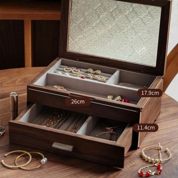 ジュエリーケース アクセサリーケース 木製 ジュエリーボックス