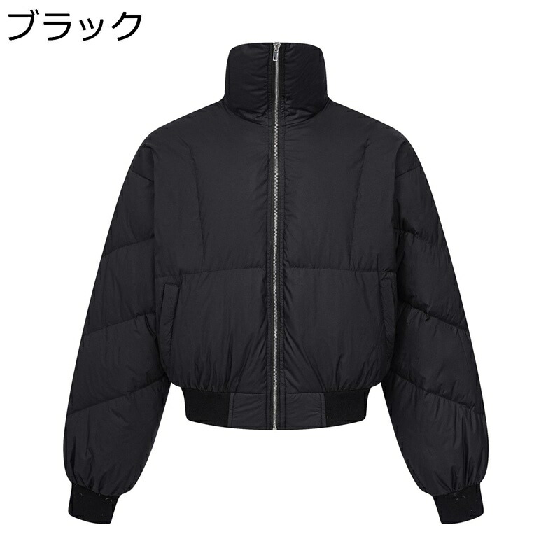 ダウンコート パン服 防寒コート 冬服 メンズ レディース 立ち襟 厚手 無地 ヴィンテージ ジップアップ 防風性 暖かい 保温性 防寒対策 柔らかい 青年 オフィス 日常 20代 30代 40代