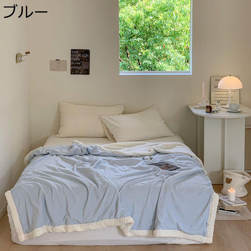 毛布 ブランケット シングル ツバキの花 ボア布団 暖かい おしゃれ 北欧 モコモコ 掛け布団 分厚い毛布 可愛い 珊瑚フリース もうふ フランネル 四季適用 マイクロファイバー 厚手 軽量 ひざ掛け/肩掛け