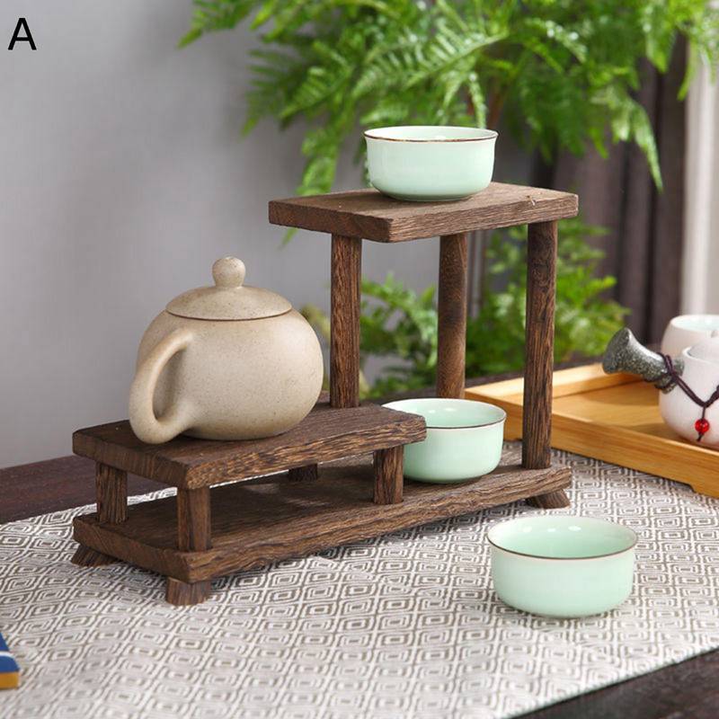 茶器収納棚 茶キャビネット 木材 小型 方形 卓上ラック 茶道アクセサリー 飾り棚 収納 風香炉台 小さい 棚花台 盆栽台 中国 茶器 中国茶器 香炉 盆栽 花棚.花瓶 花台 香炉台 お茶の保管 熟練 職人 小物入れ