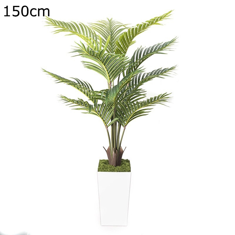 人工観葉植物 散尾葵 150cm フェイクツリー インテリアグリーン 大型 フェイクグリーン 1本 枯れない 水やり不要 人工樹木 フェイク植物 インテリア 室内 屋外 お祝い 父の日 観葉樹 屋内/屋外装飾