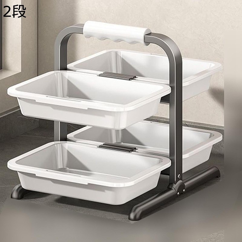 食物ラック 料理トレイ 多層 野菜トレイ すき焼き食材置き 食材トレイ 調味料ラック スパイスラック 野菜ラック 料理ラック 料理皿 キッチン収納 ボトルラック 省スペース おしゃれ 多機能キッチン ホワイト