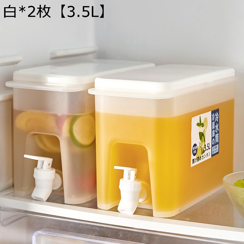 冷水筒 冷蔵庫 ポット ピッチャー 横置き 蛇口付き ドリンクピッチャー ウォーターピッチャー 耐熱 水タンク 麦茶ポット ティーポット 洗いやすい フルーツティーポット 家庭 飲食店 業務用