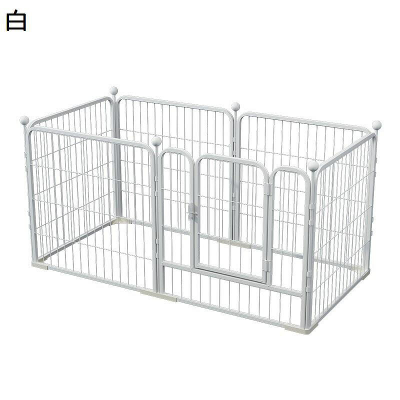 犬 倶楽部臥せ篭 愛玩動物倶楽部 飾り気の無い組み立て 物の具不必要 DIY 繋ぎ合わせる式 折りたたみ 犬用 多頭 広げる レイアウト不道徳 逃げ失せる押しとどめる柵 室内露天兼用臥せ篭 安全性のある鍵を掛ける付き添い人