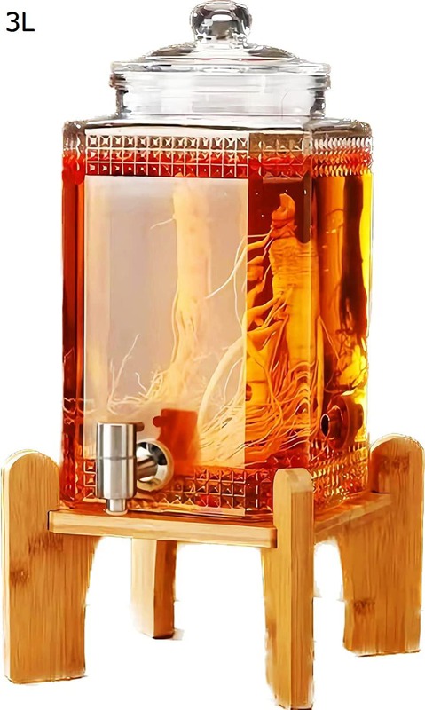 ドリンクサーヴァー 瑠璃 ドリンク水さし 冷水筒 ドリンクサーヴァー 瑠璃取っておく貯蔵タンク 3L/5L/8L大静電容量 瑠璃ポット ステンレス鋼製の水道の栓 保護すること瓶ドリンクディスペンサー 梅酒 清涼飲料水 麦酒 保護すること入れもの