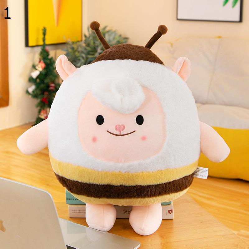 ぬいぐるみ 蜂仮装 ひつじ 抱き枕 昼寝クッション アニマル コスプレ 玩具 横向き寝枕 クッション おしゃれ 萌え萌え 柔らかい ストレス解消 洗える カップル キッズ 友達 七五三 小学生 新生活