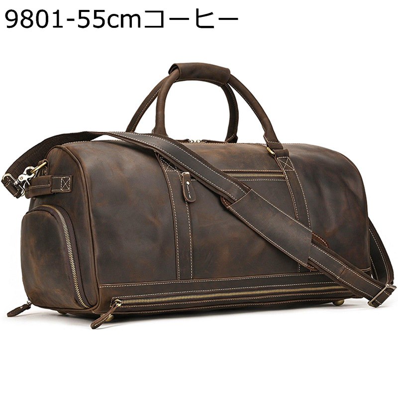2way旅する御徒面子 牛皮 ボストンバッグ ダッフルバッグ 手提げ 肩かけ シューズ納める 大静電容量 納める飾り気の無い 1泊 2泊 3泊 撥水製作 持ち分かりやすい レディース メンズ レトロ お出かけ お買い出し 出張 今めかしい