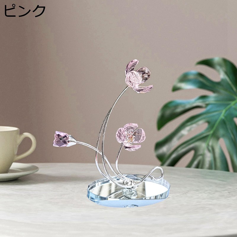 石英造花 石英飾りつけ 四分子叶 クローバー 室内装飾 飾りつけ 開運 K9 水晶御花 水晶 澄み切った花 硝子御花 お部屋飾りつけ 好いたらしい 風水グッズ 枯れない花 母の日 生まれ落ちる日 隠居祝賀会 送別会 差し上げ物