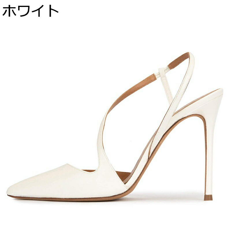 大きいサイズ サンダル レディース ポインテッドトゥ クローズトゥ ピンヒール ハイヒール メタリック 12cmヒール スリッポン 細いストラップ 春夏秋 デート パーディー エレガント 仮装