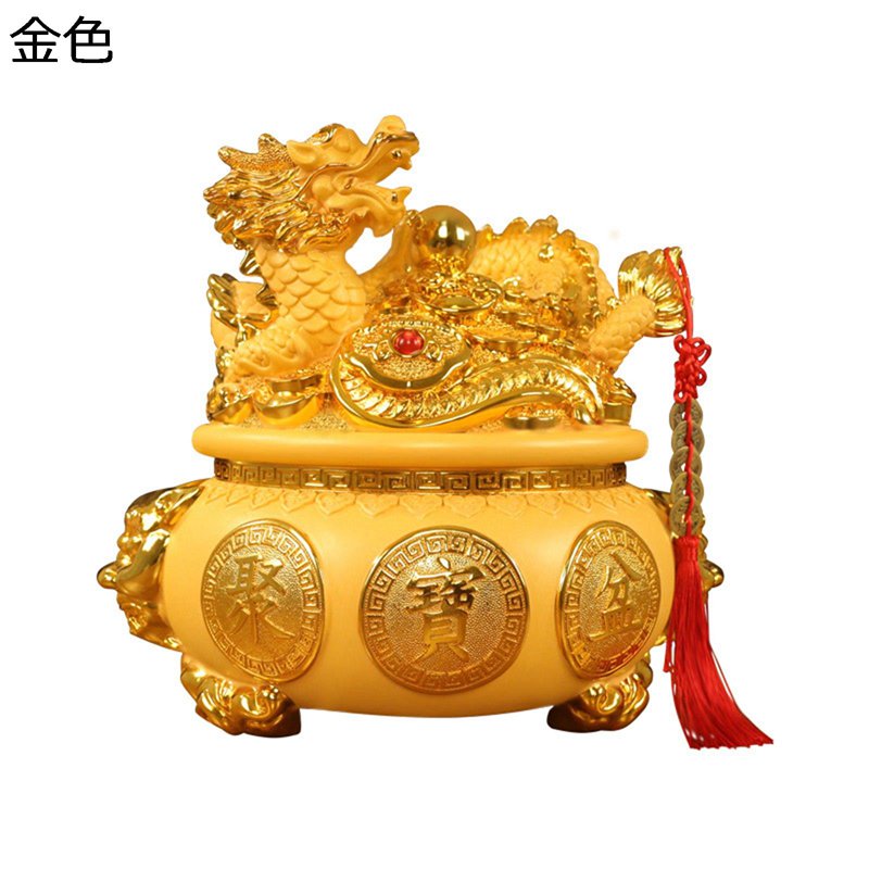 龍 金龍 風水龍 龍神様 ドラゴン 風水グッズ 昇運金龍 貯金箱 5本爪 珠戯れ龍 商売繁盛祈願 金運アップ 干支 縁起物 開運 昇運 厄除け お守り 龍の置物 開運祈願 装飾 開業 オフィス 贈り物 プレゼント 7,271円