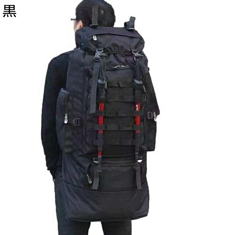 タクティカル ミリタリー バックパック 100L 容量拡大 登山用リュックサック デイパック ハイキングバッグ 軍事 戦術 防撥水 人体工学 豊富なポケット 収納性 高通気性 耐久性に優れ