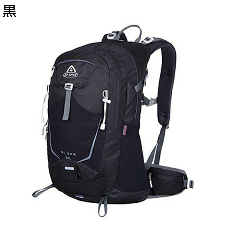 登山ザック パック ウェストベルト レインカバー付き 笛付き リュックサック バックパック 防撥水 大容量 デイバッグ ハイキングパック 軽量 フィット クッション 丈夫 耐震 泊旅行 男女通用