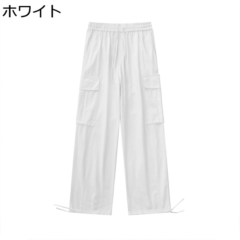 チノパン ゆったり カーゴパンツ メンズ バギーパンツ ウェストゴム調節 ストレート ワイド ポケット付け 着心地よい シルエット ファッション アウトドア 長ズボン 春夏秋 大きサイズ対応