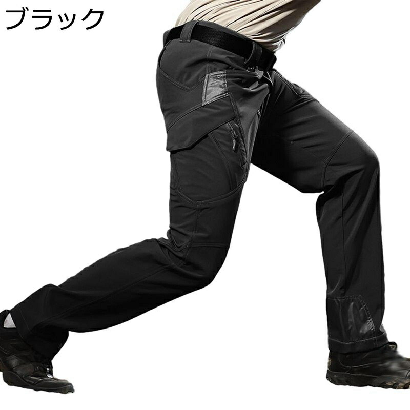 多機能 タクティカルパンツ 保温防寒 アウトドア 登山 カーゴパンツ 作業ボトムス メンズ マルチポケット 春秋冬 ミリタリーパンツ 長ズボン ワークパンツ おおきいサイズ S-2XL