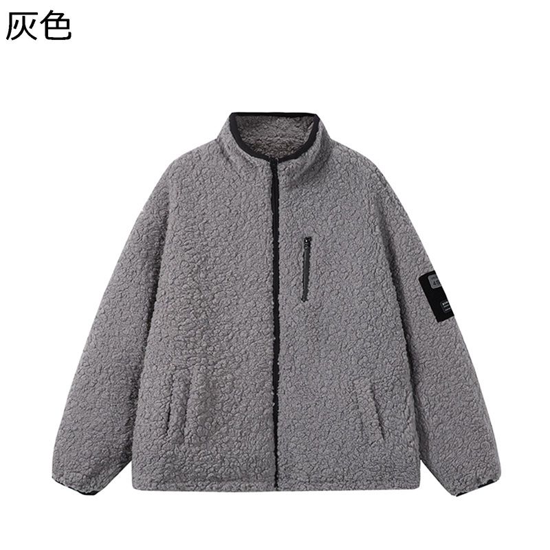 フリースボア ジャケット 厚手 秋服 冬着 レディース メンズ ホワイト 
