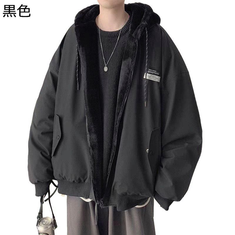フルジップジャケット リヴァーシブル ボンネット 裏起毛 ボア上衣 フリース ボア メンズ 防寒服 前掛け スタジャン 生あたたかい 朦々たる 体型覆いかぶせる 着痩せ 心地好い 会社組織 御坊っちゃん 秋 冬