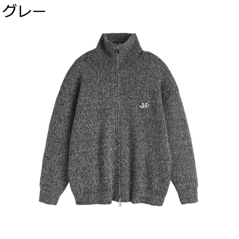 メンズ レディース 和式ジレー スウェーター 編み物 長袖 秋冬 カッコイイ 個人的特徴 ゆったり 今めかしい ワンポイント ダブルジップ 無地 日系 ジレー 心地よい 兄ちゃん お出掛け 旅する 表どおり 好一対
