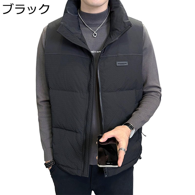 落ち込む限りない 限りない メンズ 肌付き限りない 運動競技 心地好い 秋冬 朦々たる 防寒性 保温性 ゆったり アウトドア 軽さ 生あたたかい 袖なし落ち込む上衣 冬服