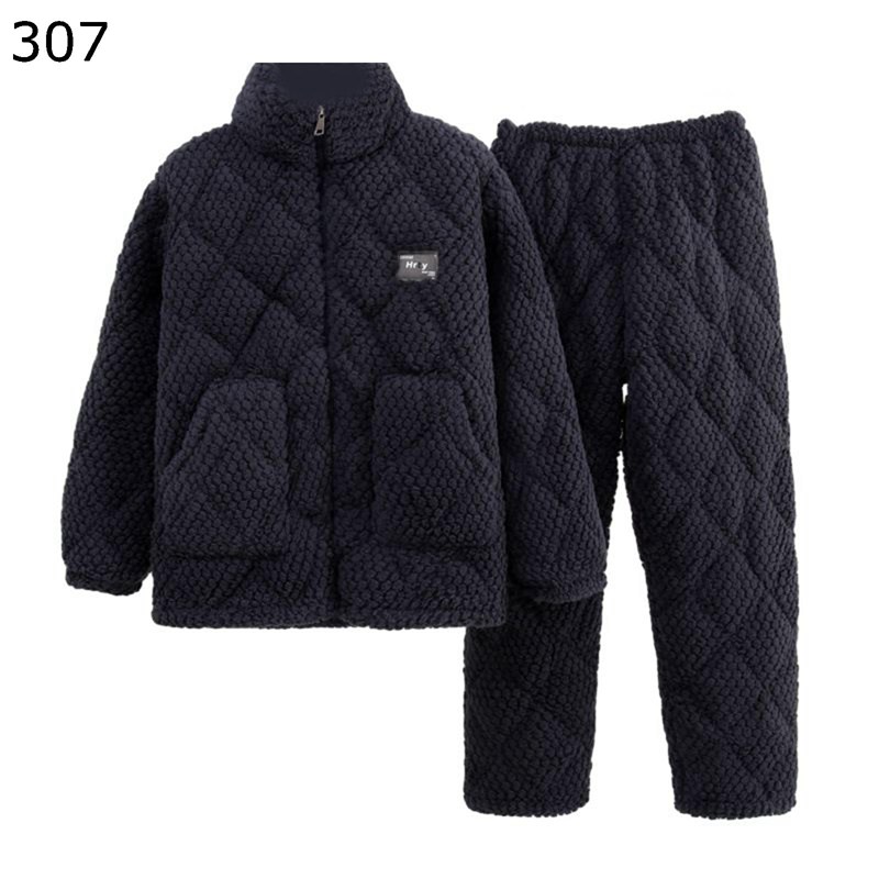 メンズ パジャマ 部屋着 冬 フランネル 中綿キルト 長袖 ボトムス 上下セット 厚手 防寒 あったか 柔らかい 優しい モコモコ 寝間着 熟睡 お出掛け 大きいサイズ セットアップ