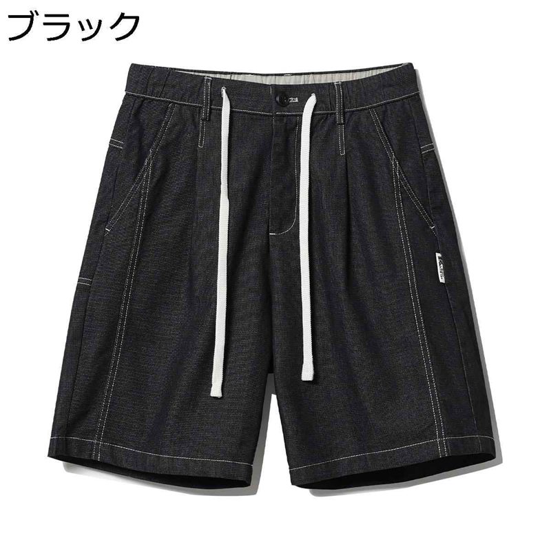 ジーパン メンズ デニムパンツ ショートパンツ 大きいサイズ ハーフパンツ 5分丈 短パン 夏服 無地 調整紐 ゆったり 通気性 ワイド デニムショーツ シンプル カジュアル ストレート ジーンズ