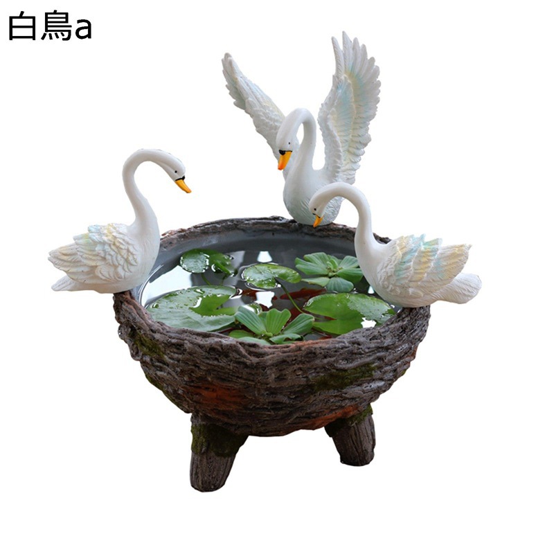 本物そっくり アヒル置物 穴なし 植木鉢 アヒル 白鳥 スワン マイクロランドスケープ 置物 大型 多肉植物 インテリア 園芸装飾 庭に置く ガーデンオブジェ ガーデンオーナメント 装飾プランター 公園|ニコニコ生活