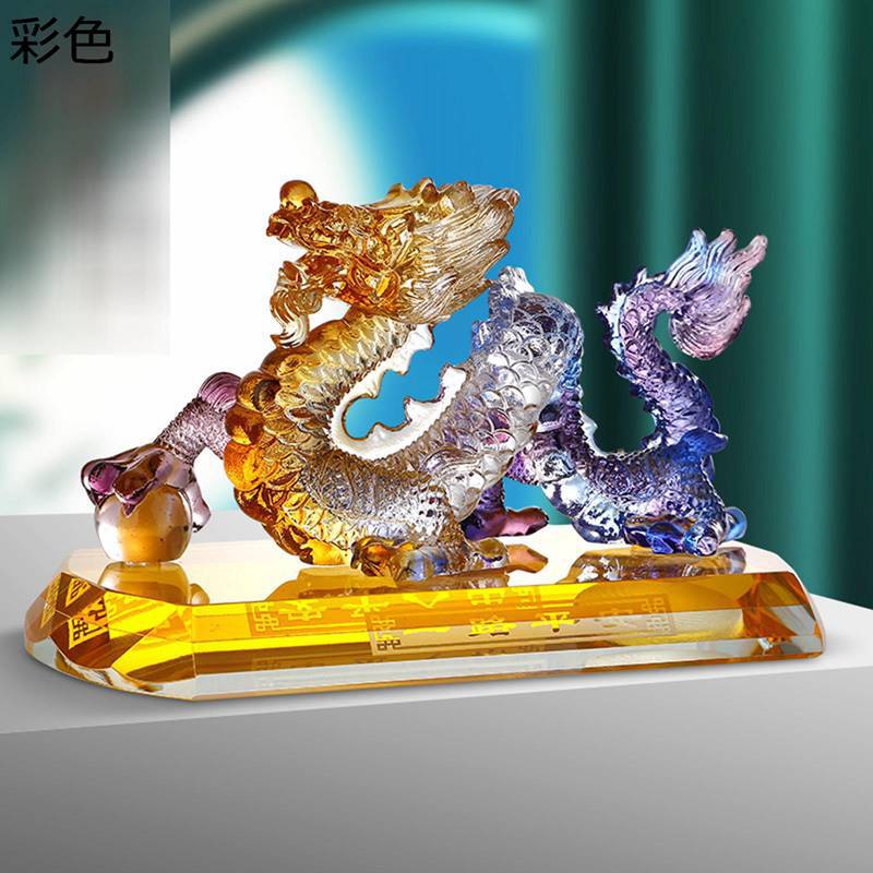 龍の飾りつけ 辰 たつ 竜 仕合わせ 水晶 金運引き上げる 風水グッズ 芳ばしさ 龍神様 火竜縁起物 厄除け 護身符 オブジェ 開運祈とう 招福 開運厄除 車飾りつけ メンズ レディース かざり付ける品 室内装飾