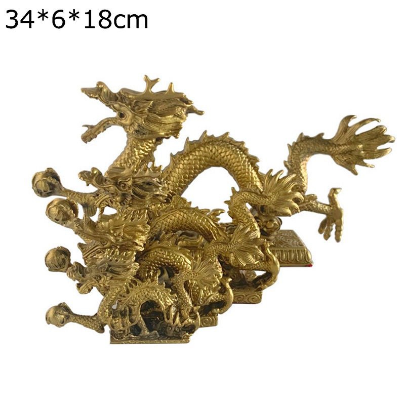 昇運金龍 龍の置物ゴールド 5本爪 干支 インテリア 置き物 銅製 風水グッズ 開運 昇運 機運上昇 風水 縁起物 厄除け 吉祥開運 贈答 ギフト龍の置物 開運祈願 工芸品 装飾品 リビング