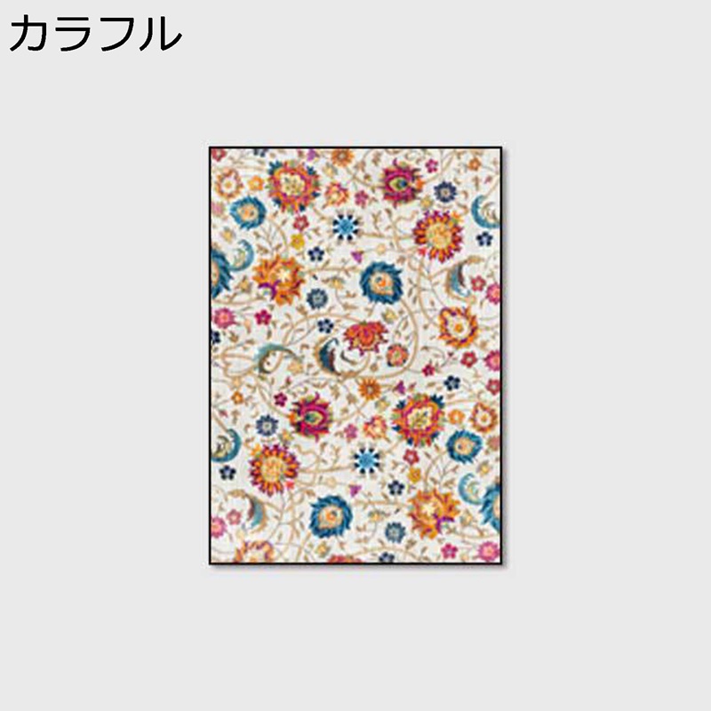 リビング引っ敷き 花柄つや消し 民族風 立ち会い場つや消し 痛いところパッド 大判引っ敷き アンティーク センターラグ 調度品防御すること 上滑り打ちきり 吸音 洗い濯ぎ分かりやすい 床材 四季 やわらかい ヴィンテージ 臥榻姿勢