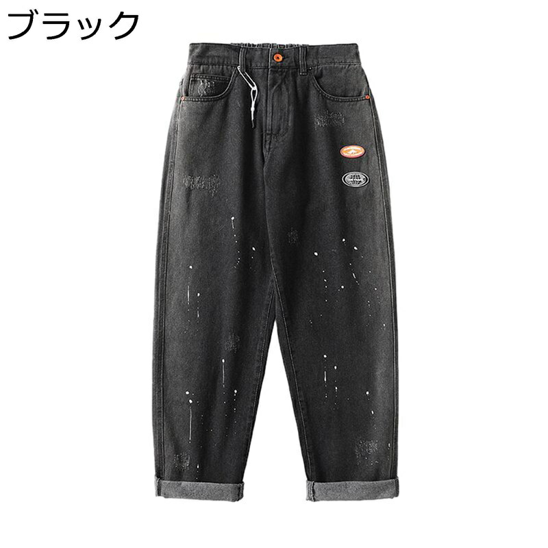 ジーンズズボン下 メンズ 不都合デニム 長ズボン チャック付き添い人 名取り草 衣嚢 日系 ヴィンテージ 引っ切り無いズボン下 ジーパン 第一義的 年月 分かりやすい デイリー 普段着 お出掛け