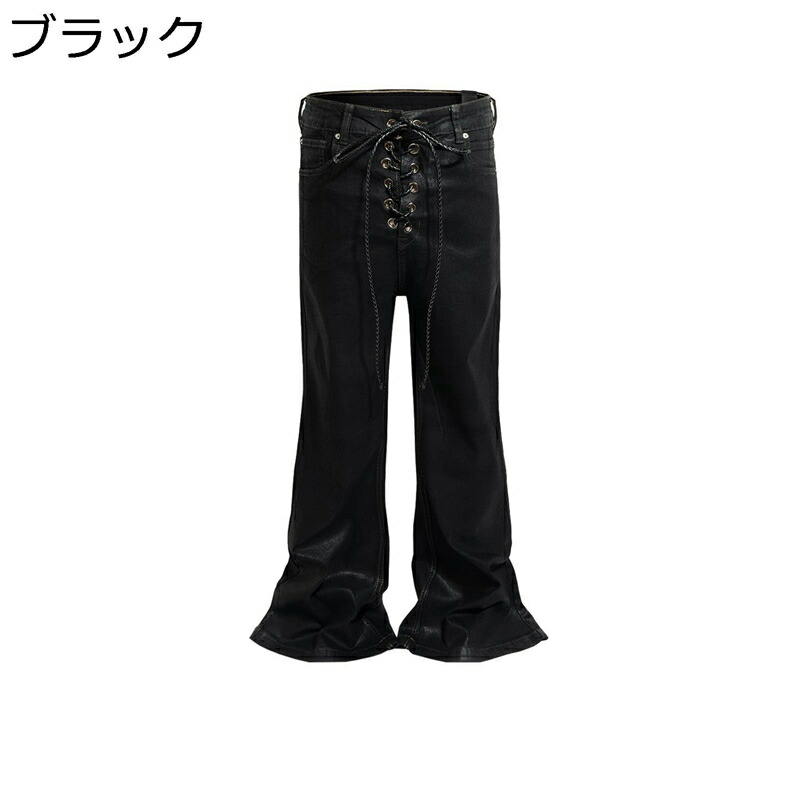 デニムパンツ ジーンズパンツ フレア ロングパンツ メンズ 原宿風 ストレート 大人 男女兼用 ボトムス ビッグシルエット へやぎ 厚い 立体裁断 お洒落 オリジナル オールシーズン オートバイ｜ニコニコ生活