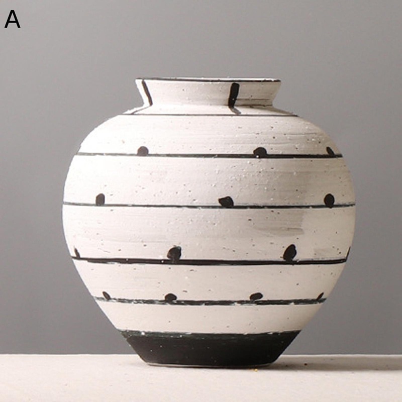 花びん 現代風 幾何柄 フラワーポット花器 シンプル花器 花瓶 陶器花器 モダン ベージュ セラミック花器 フラワーアレンジメント用花器 生花用花器 家の装飾 インテリア飾り ガーデン装飾 室内装飾