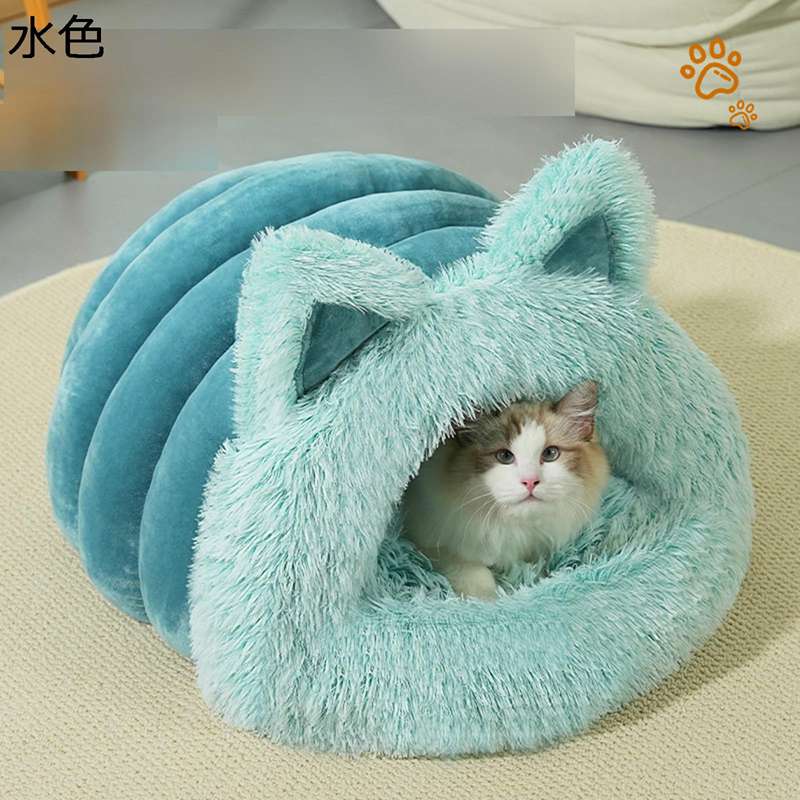 犬 ペットドーム ペットハウス ベッド 猫 簡単お手入れ シャギー 保温防寒 ソフト 半密閉式 ドーム型 昼寝 滑り止め お洒落 あったか 柔らか ペット犬 フワフワ 変形しにくい 通年