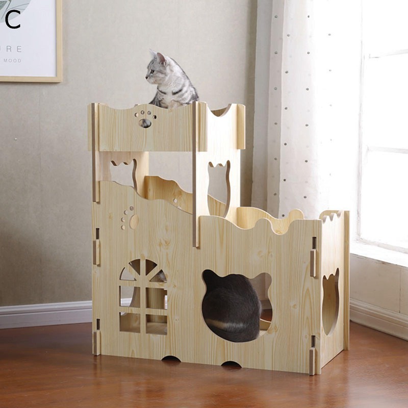 木製ゲージ 猫 犬 ペットヴィラ 愛玩動物住みか 臥榻 生まれながら木 取りはらい能力のある 牢固たる 木材 自然的 室内装飾 スリーピングネスト 広々とした位相空間 安定したした 多役立つこと 噛み耐え 通年