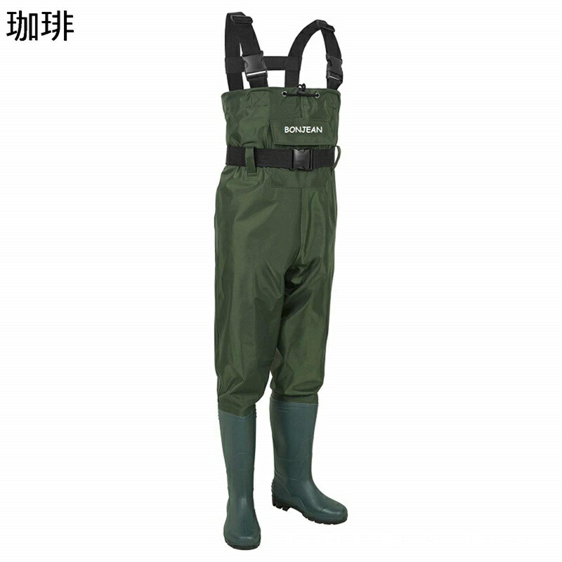 PVC ウェダー ウェーダー チェストハイ 水陸両用スーツ 作業靴 耐アルカリ 簡単脱着 滑り防止靴底 レディース 大人用 防災 大雨 フィッシング 農業 梅雨対策 湖 ルアー釣り 河 フローティング