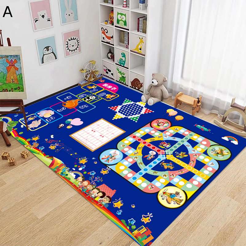 子供用カーペット プレイマット ゲームパッド 道路ラグ ロードマップ 線路図柄 駐車場 ベビーフロアマット 柔らかい ホットカーペット 水洗い可 誕生日プレゼント 小学校 幼稚園 保育園 入園式 居間