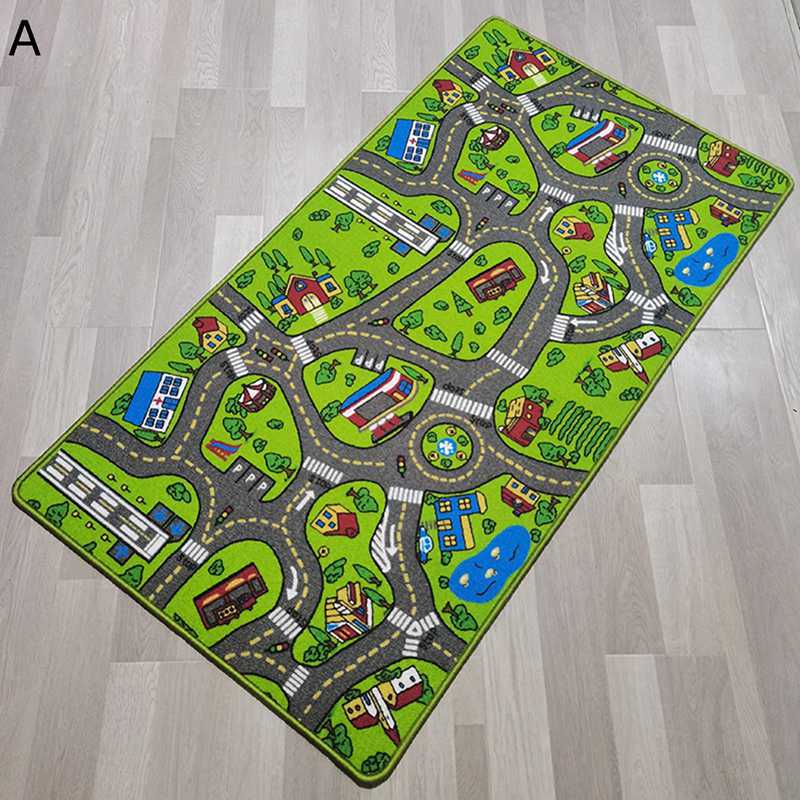 絨毯 ゲームパッド カーペット リビング対応 薄型 防ダニ 防音 防臭 吸水 滑り止め 道路ラグ 線路図柄 プレイマット 子供の部屋 児童期 プレゼント 水洗い ふわふわ 踏み心地良い 床暖房対応