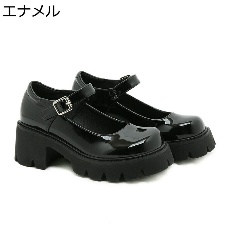ロリータ パンプス 同盟罷工さあ美 ロリータ靴 レディース 厚底パンプス ハイヒール ストラップパンプス 好いたらしい 厚底 お手伝いさん靴 一方ならずない 疲れにくい メアリーシューズ メリージェーン シューズ