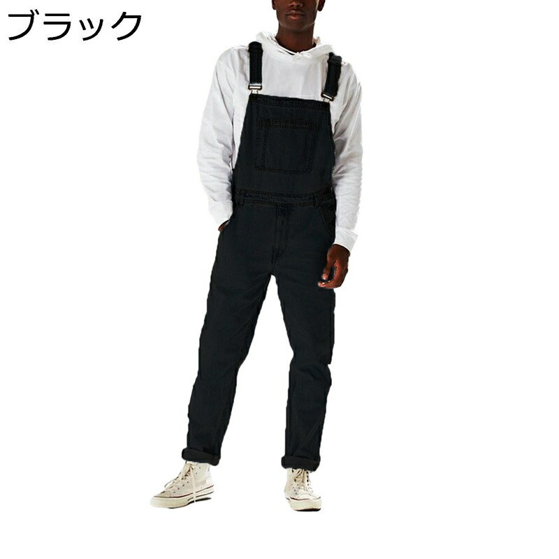Gパン デニムサロペット ロングパンツ メンズ オールインワン つなぎ 美脚 ストレッチ ボトムス 大人 男子 動きやすい トレンド ストリート hiphop系 春夏秋冬 バイカージーンズ オリジナル モード系