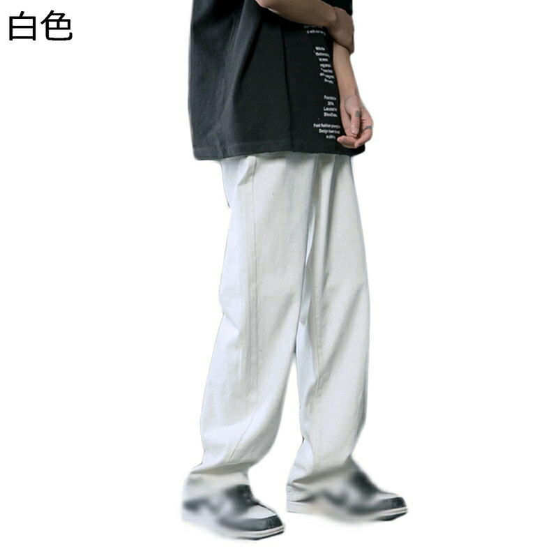デニムパンツ Gパン メンズ 太め ワイド 大きい 薄手 カジュアル アイスシルク 男性 ロングパンツ 大人 ストリート hiphop系 ベーシック へやぎ 厚い オールシーズン バイクパンツ 無地 カジュアル